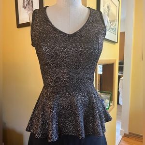 Black & gold top by Collective Concepts